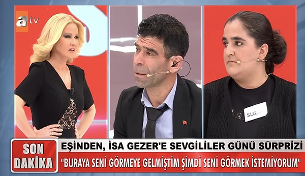 Sevgililer Günü'nde canlı yayına çıkan ve eski eşine dönmek istediğini söyleyen Suzan'ın sözleriyle kısa sürede gündem olmuştu.