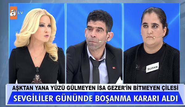 Programın son bölümüne damga vuran konuşmaysa İsa Gezer'in Suzan'a "45 milyar liraya ayakkabı aldım.” dediği anlar oldu.