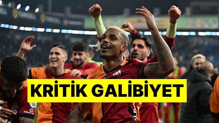 Galatasaray, Rize'de Galip: Sarı-Kırmızılar Fenerbahçe Maçı Öncesinde Hata Yapmadı