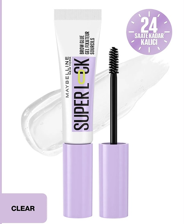 11. Maybelline New York Super Lock Brow Glue Kaş Sabitleyici Maskara - Şeffaf