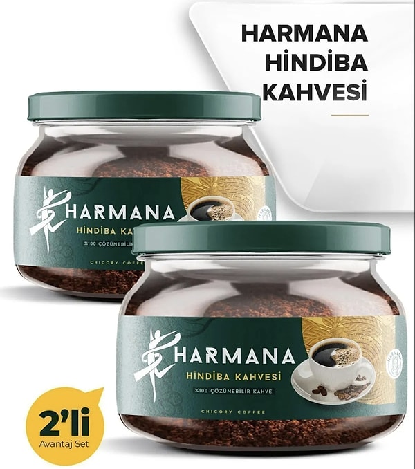 12. HARMANA 2 Adet Hindiba Kahvesi 2x 150 gr