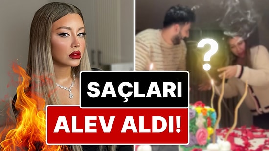 14 Şubat’ta Viral Olan Senden Önce Senden Sonra Pastası Yaptıran Mika Raun’un Saçları Alev Aldı!