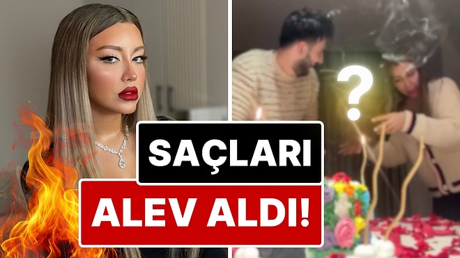 14 Şubat’ta Viral Olan Senden Önce Senden Sonra Pastası Yaptıran Mika Raun’un Saçları Alev Aldı!