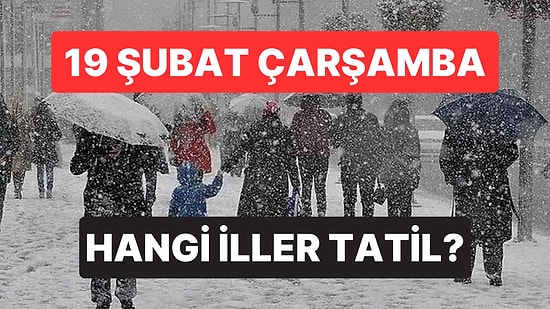 Yarın Okullar Tatil mi? 19 Şubat 2025 Çarşamba Günü Kar Tatili Olan İller Hangileri?