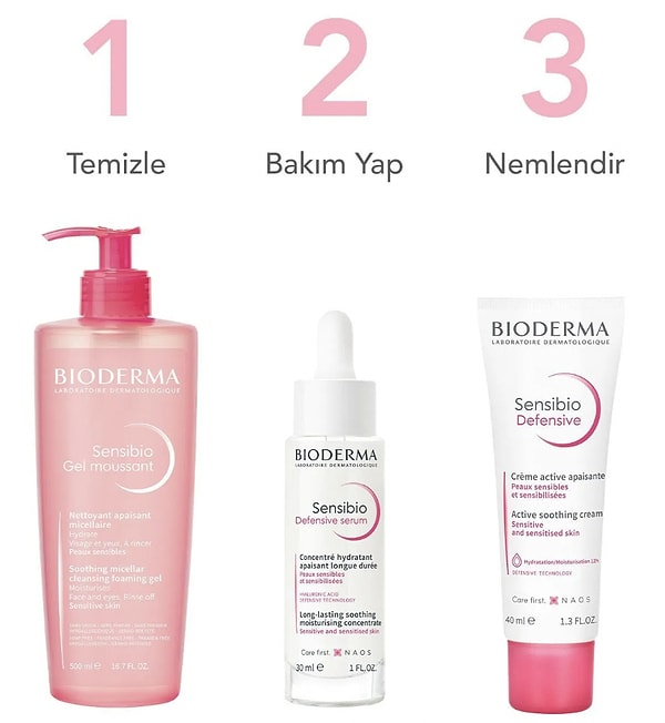 11. Bioderma Sensibio Foaming Gel Hassas ve Normal Ciltler Durulanan Micellar Yüz Temizleme Jeli 500 ml