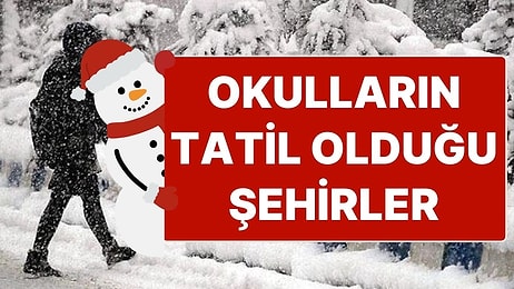 Okullar Tatil mi? Kar Şiddetini Arttırdı, Birçok Şehirde Okullar Tatil Oldu: 19 Şubat Okullar Tatil mi?