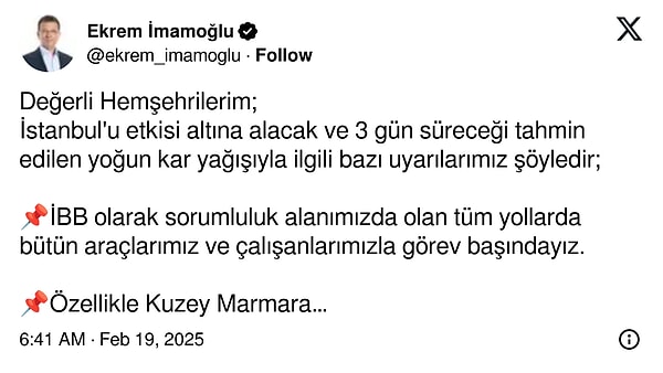 Ekrem İmamoğlu, önemli uyarılarda bulundu 👇