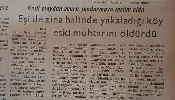 Sabah Gazetesi’nden Ceylan Torlak’ın haberine göre, Mahir Ayyıldız eşiyle birlikte ormanlık alanda yakaladığı Mustafa Uyanık’ı öldürdü.