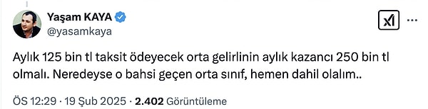 Sosyal medya kullanıcıları bu taksit hesaplaması ise ilgili karamsarlıklarını şu şekilde dile getirdi 👇