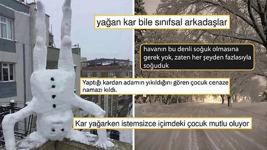 Kardan Adamın Ardıdan Cenaze Namazı Kılan Çocuktan Karın Sınıfsallığına Sosyal Medya Dilinden Kar Yağışı!