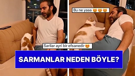 Kedisinin Uyuması İçin En Rahat Pozisyonu Seçmesine Yardımcı Olan Sahibi O Anları Paylaştı