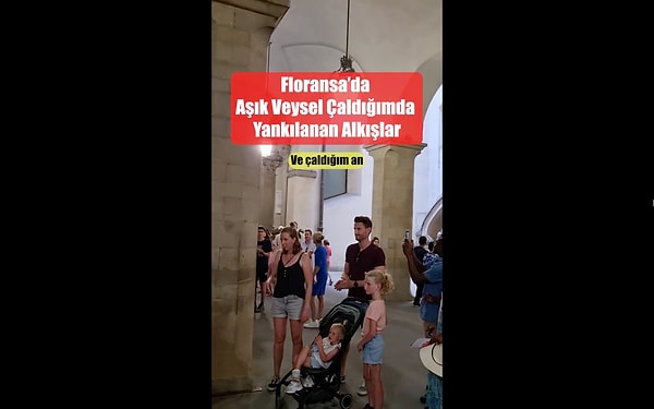 Turistlerin hayranlıkla dinlediği o anlar, izleyenlerin de tüylerini diken diken etti.