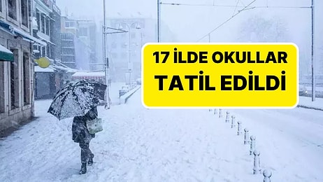 Eğitime Kar Molası: 17 İlde Okullar Tatil Edildi