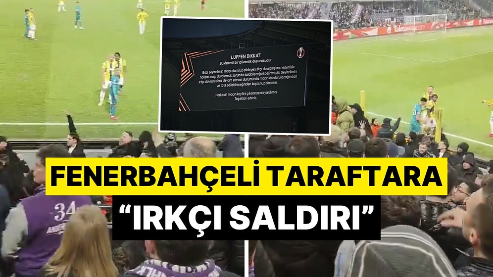 Futbolcular Soyunma Odasına Gitti: Anderlecht-Fenerbahçe Maçında Tribün Karıştı