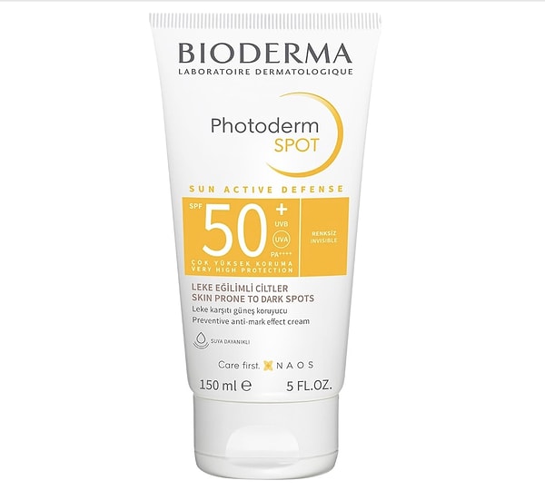 4. Bioderma Photoderm SPOT SPF50+ Leke Karşıtı Güneş Kremi