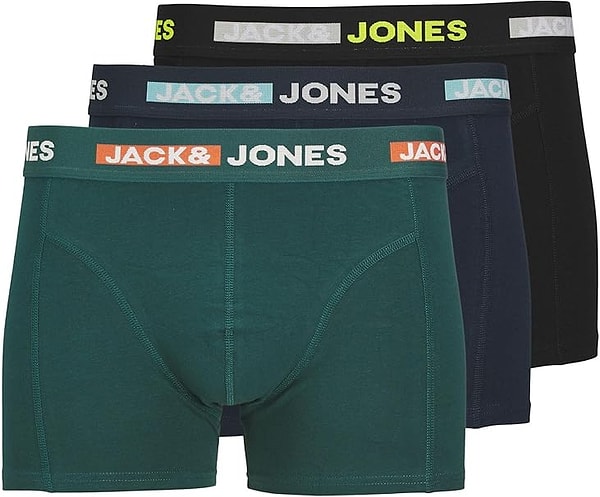 Jack & Jones 3'lü Paket Boxer