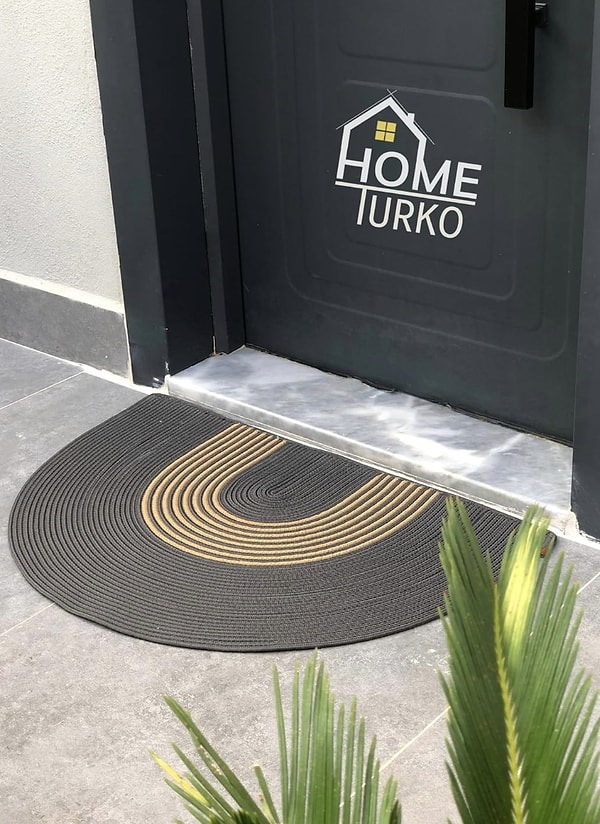 Home Turko Yarım Daire Kapı Önü Paspası