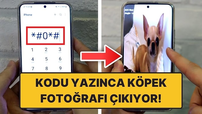 Denemesi Bedava! Samsung Telefonlarda *#0*# Yazınca Neden Köpek Fotoğrafı Çıkıyor?