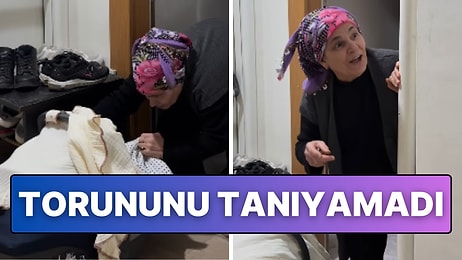 Anneanneye Torundan Sürpriz! Kapıda Bırakılan Puseti Tanımayınca Ortaya Renkli Anlar Çıktı