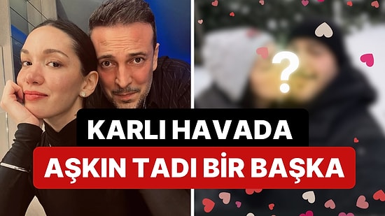 Karlı Havanın Tadını Sevgilisi Oğuzhan Koç ile Çıkaran Hazal Subaşı'ndan Romantik Paylaşım!