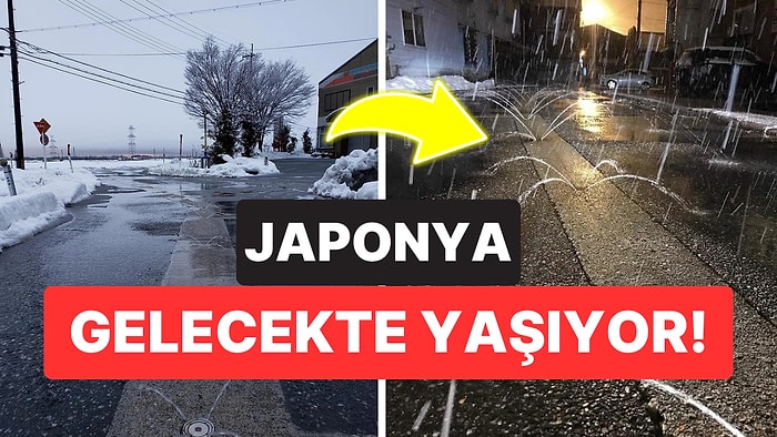 Japonların Yollardaki Buzlanmanın Önüne Geçmek İçin Kullandıkları Yöntemi Görmelisiniz