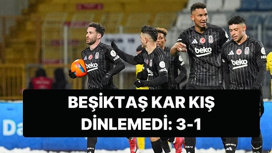 Beşiktaş Zorlu Saha ve Hava Şartlarında Eyüpspor'u 3 Golle Geçti