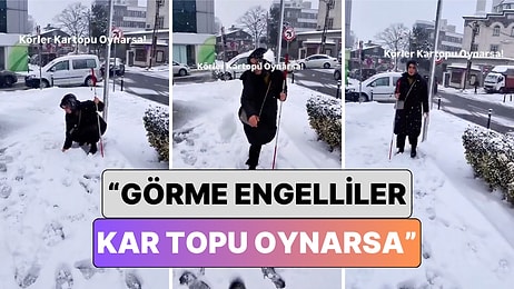 Görme Engelli Bir Çift Nasıl Kar Topu Savaşı Yaptıklarını Paylaştı