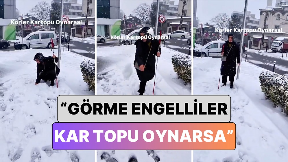 Görme Engelli Bir Çift Nasıl Kar Topu Savaşı Yaptıklarını Paylaştı