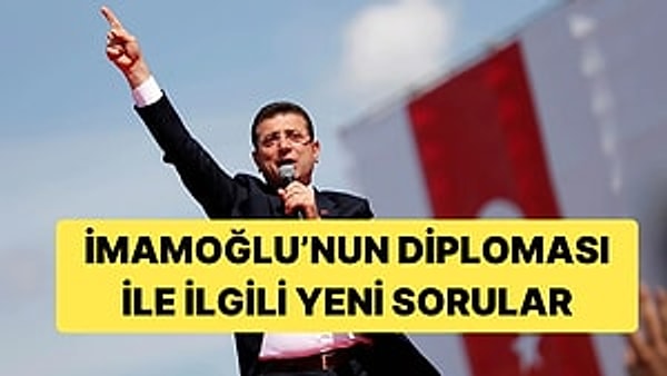 Ekrem İmamoğlu'na konuşmaları esnasında açılan soruşturmalar gündem olmayı sürdürüyor. Bugün de daha önce gündeme gelen "diploma" mevzusu ortaya atıldı.