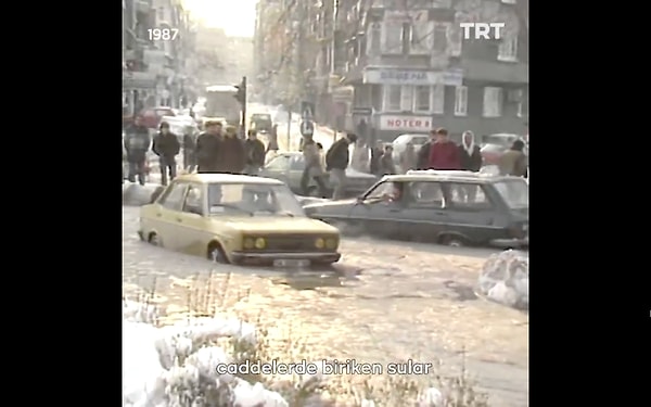 TRT Arşiv meşhur 1987 kışının ardından yapılan haberi paylaştı.