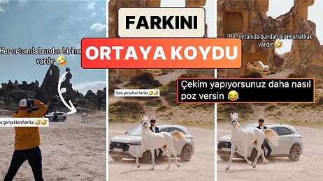 Fotoğraf Çekimi Sırasında Farkını Ortaya Koyan Atın Poz Verdiği Anlara Bayılacaksınız