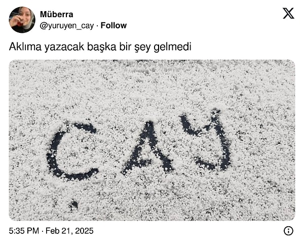 Çayla aramızdaki ilişki şurada bir yerde.