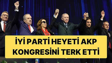 İYİ Parti Heyeti Eski İYİ Partililere Takılan Rozet Sonrası Kongreyi Terk Etti