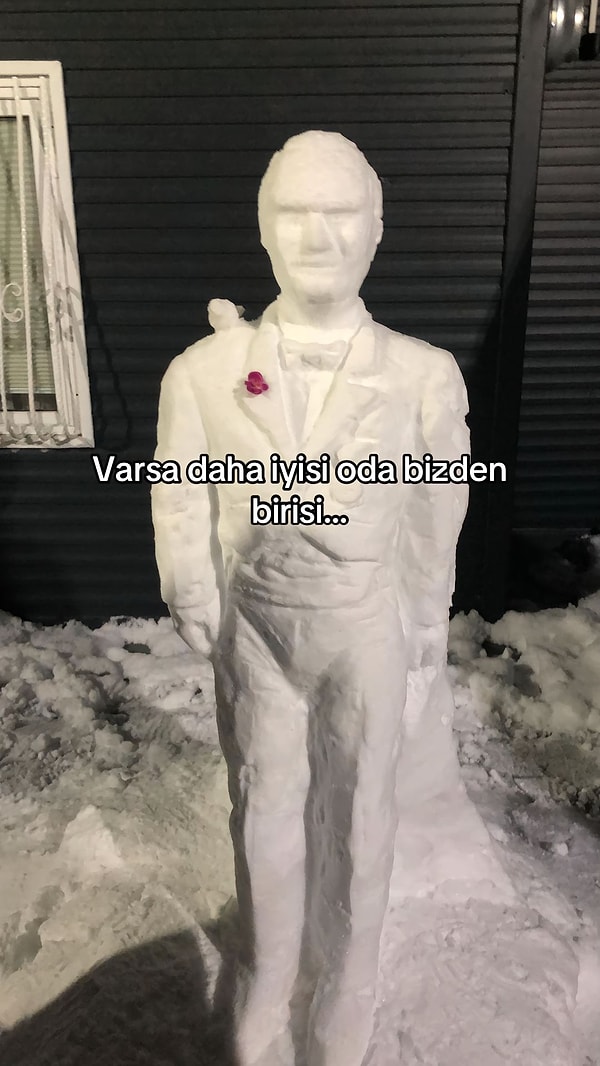 Ordu'da bir vatandaşın Atatürk çalışması