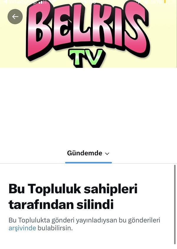 Sebebi bu yorumlar mıdır bilinmez ama Sude Belkıs, X'te yer alan Belkıs TV topluluğunu sildi!