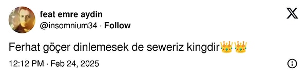 Sosyal medyayı aktif kullandığını söylemiştik. Kimine takip isteği atan Göçer kimi zaman da hakkında söylenenlere yanıt veriyor.