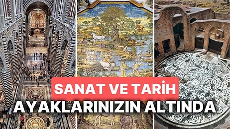 Tarih ve Sanat Ayaklarınızın Altında! İtalya'nın Basmaya Kıyamayacağınız Mozaik Zeminleri!