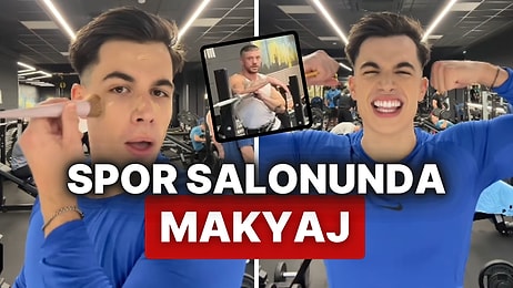 Spor Salonunda Makyaj Yapan Adam, Görenleri Şaşkına Çevirdi: O Anlar Gündem Oldu!