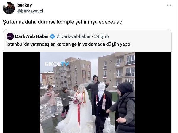 Kar ülkesi olabilirdik...