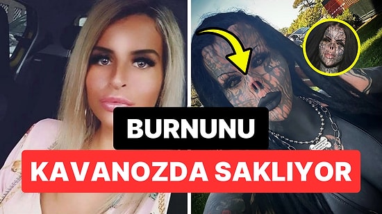 Burnunu Bile Kestirmiş: Dövme Tutkusu Yüzünden Hızını Alamayıp Göğüslerini Siyaha Boyatan Kadın