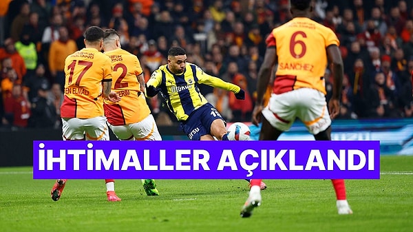 Süper Lig'de günlerdir beklenen Galatasaray - Fenerbahçe derbisinde gol sesi çıkmadı, iki takım da birer puana razı oldu.