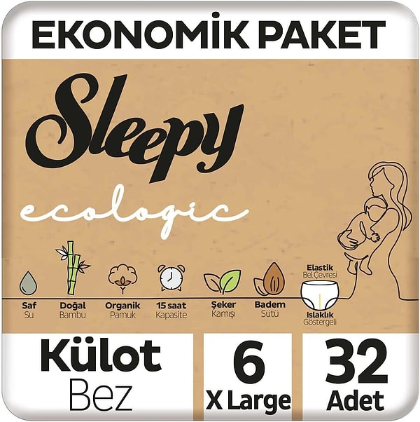 Sleepy Ecologic Ekonomik Paket Külot Bez