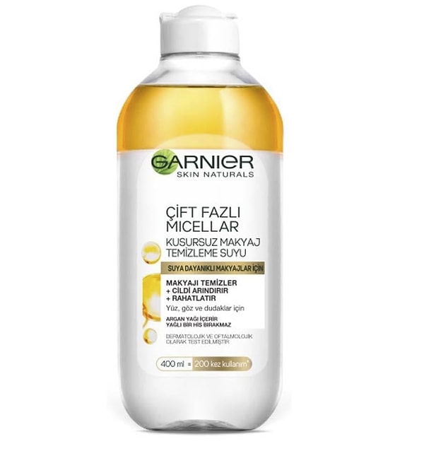 Garnier Skin Naturals Çift Fazlı Micellar Kusursuz Makyaj Temizleme Suyu