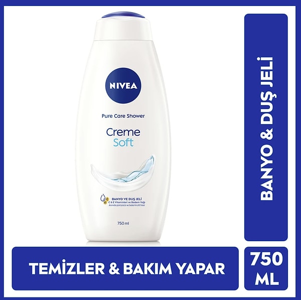 Nivea Creme Soft Kremsi Dokunuş Banyo Ve Duş Jeli 750ml