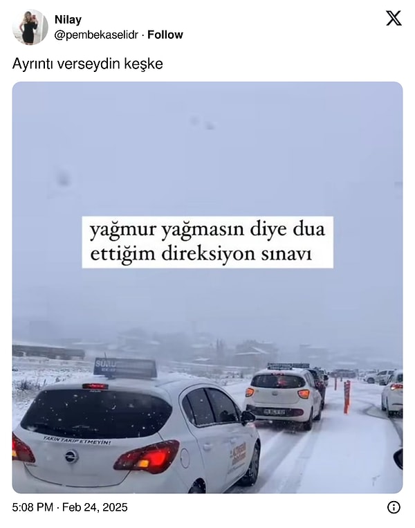 Verememiş...