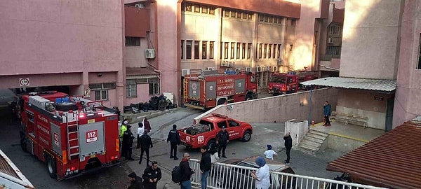 Hastanede korku dolu anlar yaşadı.