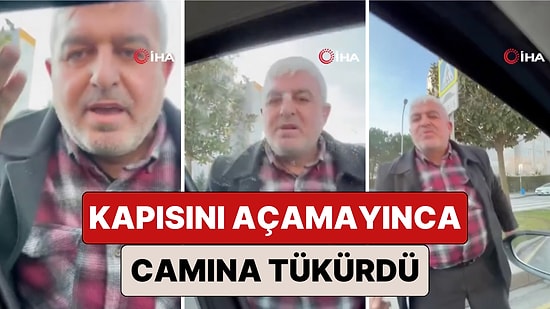 Başakşehir'de Bir Minibüs Şoförü Kendisine Yol Vermediği Gerekçesiyle Bir Aracın Önünü Kesip Camına Tükürdü