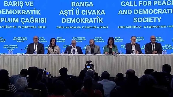 İmralı'daki görüşme 4 saat sürdü. Önder, Öcalan'ın heyete söylediği ifadeleri paylaştı: "Şüphesiz pratikte silahların bırakılması ve PKK’nin kendini feshi; demokratik siyaset ve hukuki boyutun tanınmasını gerektirir."