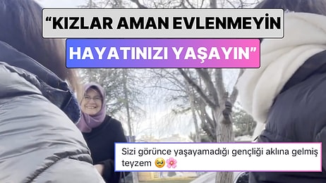 Bir Teyze Sokakta Oturan İki Genç Kıza Verdiği Nasihatle Güldürdü: “Kızlar Aman Evlenmeyin Hayatınızı Yaşayın”