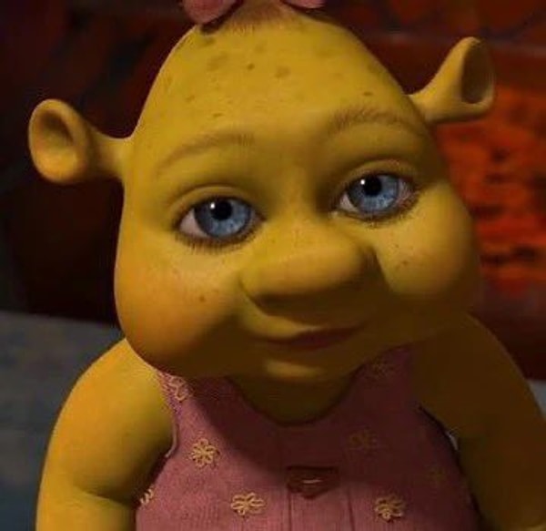 Shrek'in sevimli mavi gözlü minik bebeğini hatırlarsınız. Son filmde bunlardan onlarca vardı.